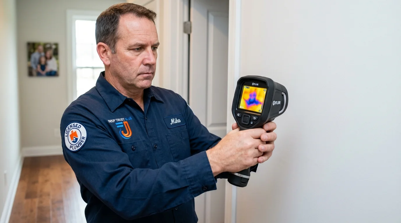 Thermal imaging leak detection by Johns Plumbing LLC in Goose Creek